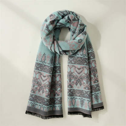 Double-sided cashmere scarf fd printing scarf
