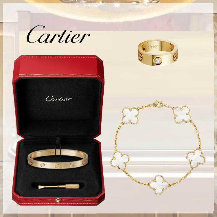 3‑Piece Icon Stack – Yellow Gold Diamonds & Clover