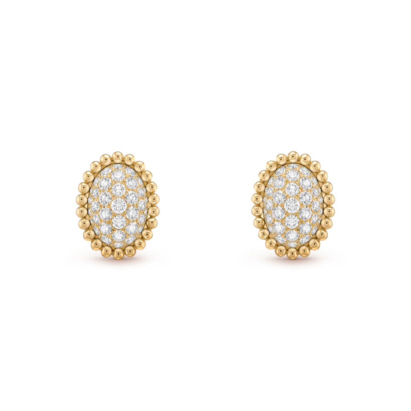 Perlée diamonds pavé earrings