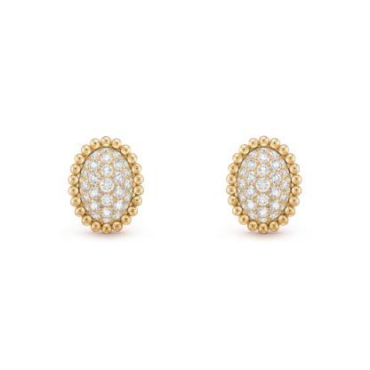 Perlée diamonds pavé earrings