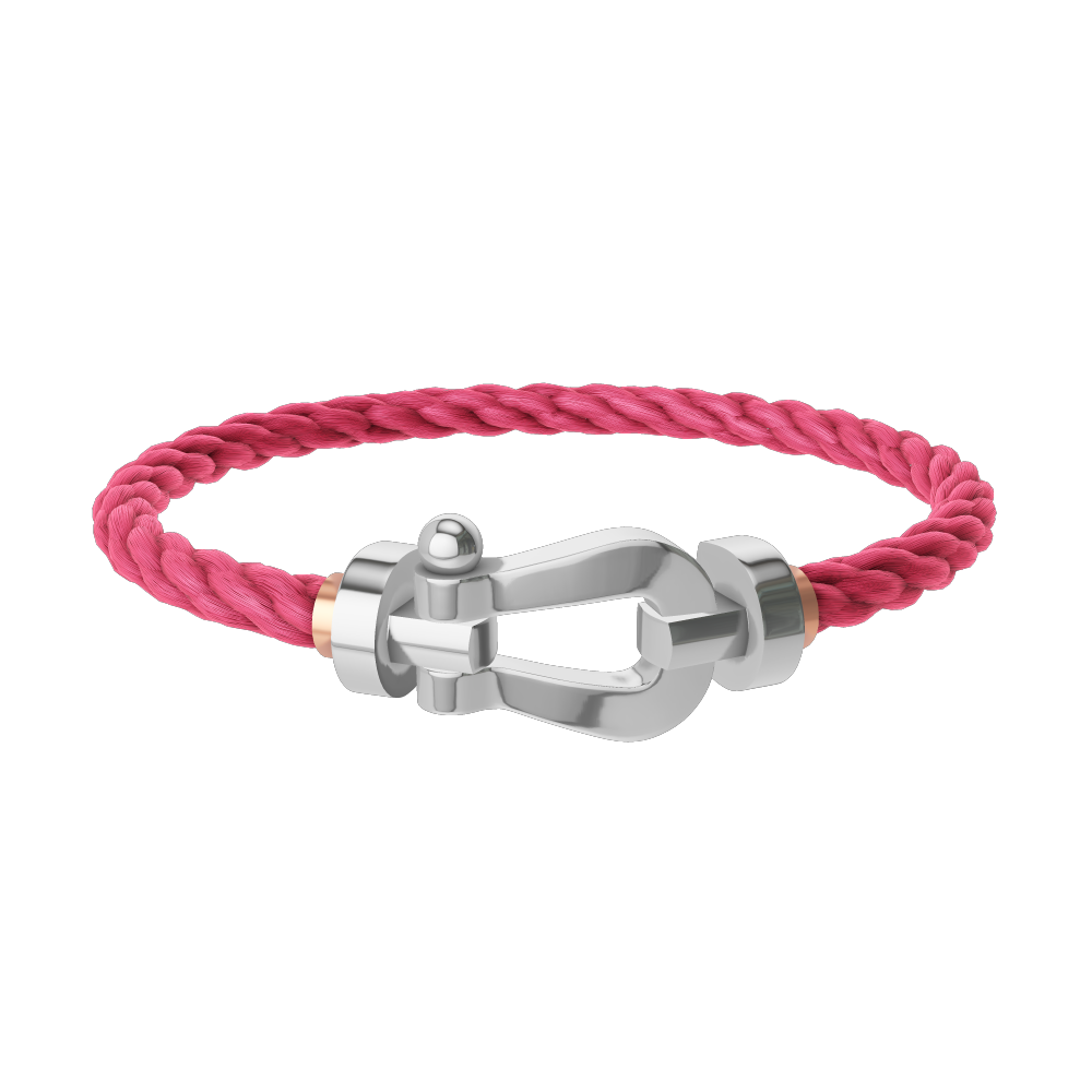 FORCE 10 BRACELET 18K WHITE GOLD LARGE MODEL