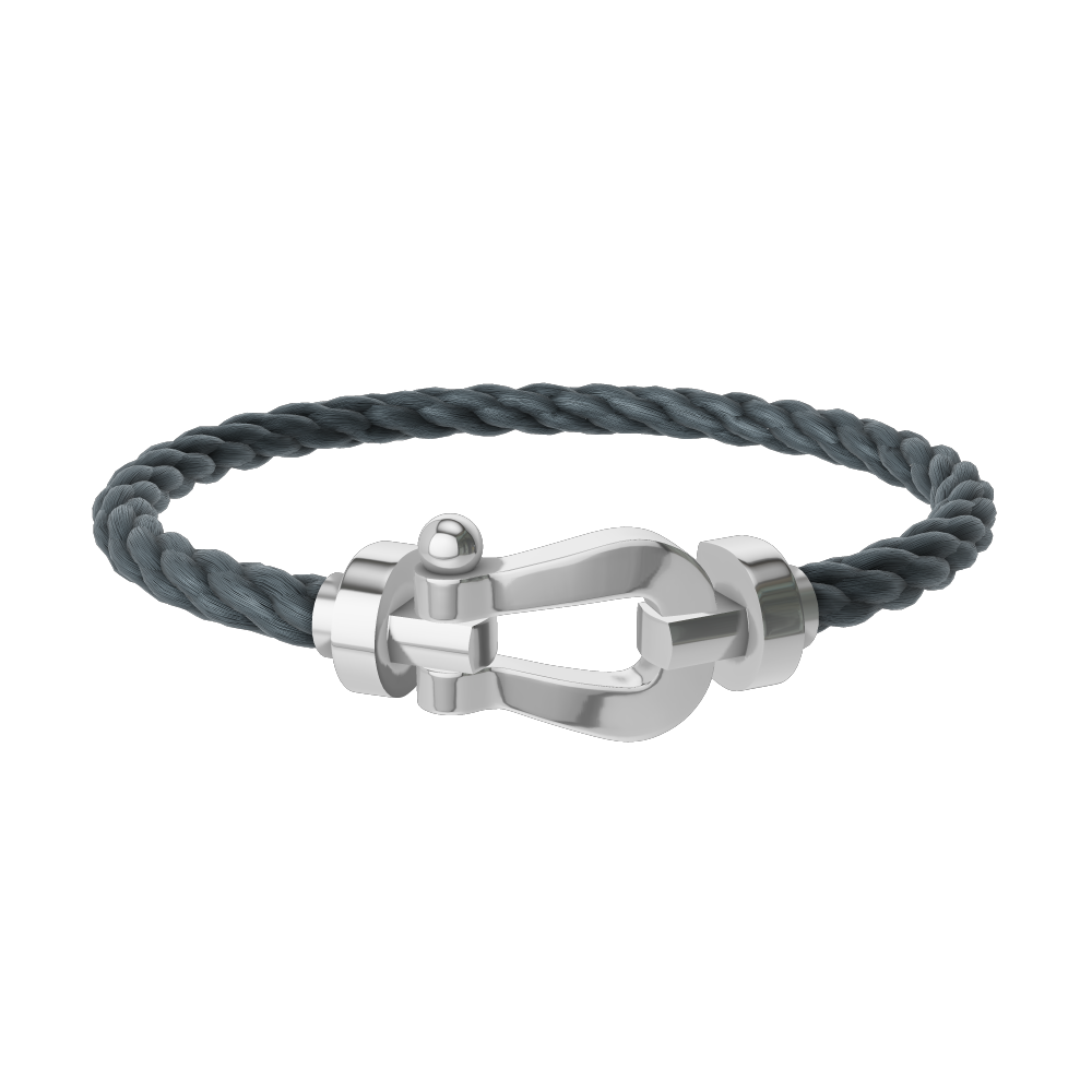 FORCE 10 BRACELET 18K WHITE GOLD LARGE MODEL