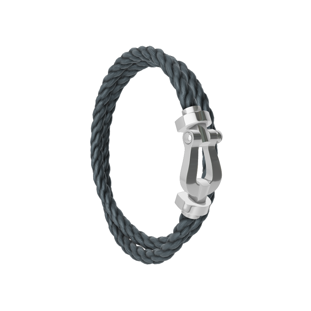 FORCE 10 BRACELET 18K WHITE GOLD LARGE MODEL
