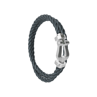 FORCE 10 BRACELET 18K WHITE GOLD LARGE MODEL