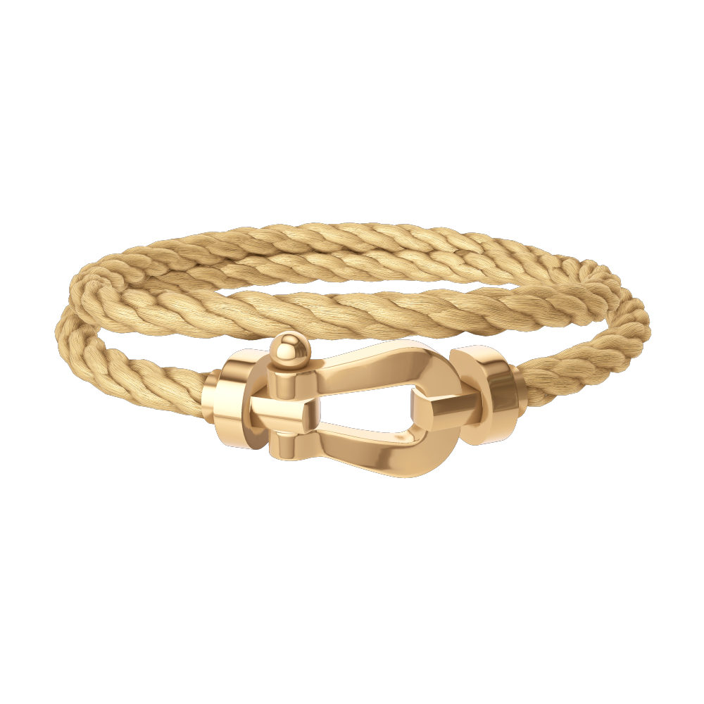 FORCE 10 BRACELET 18K YELLOW GOLD LARGE MODEL