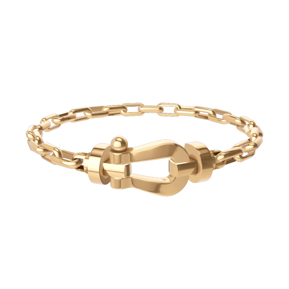 FORCE 10 BRACELET 18K YELLOW GOLD LARGE MODEL
