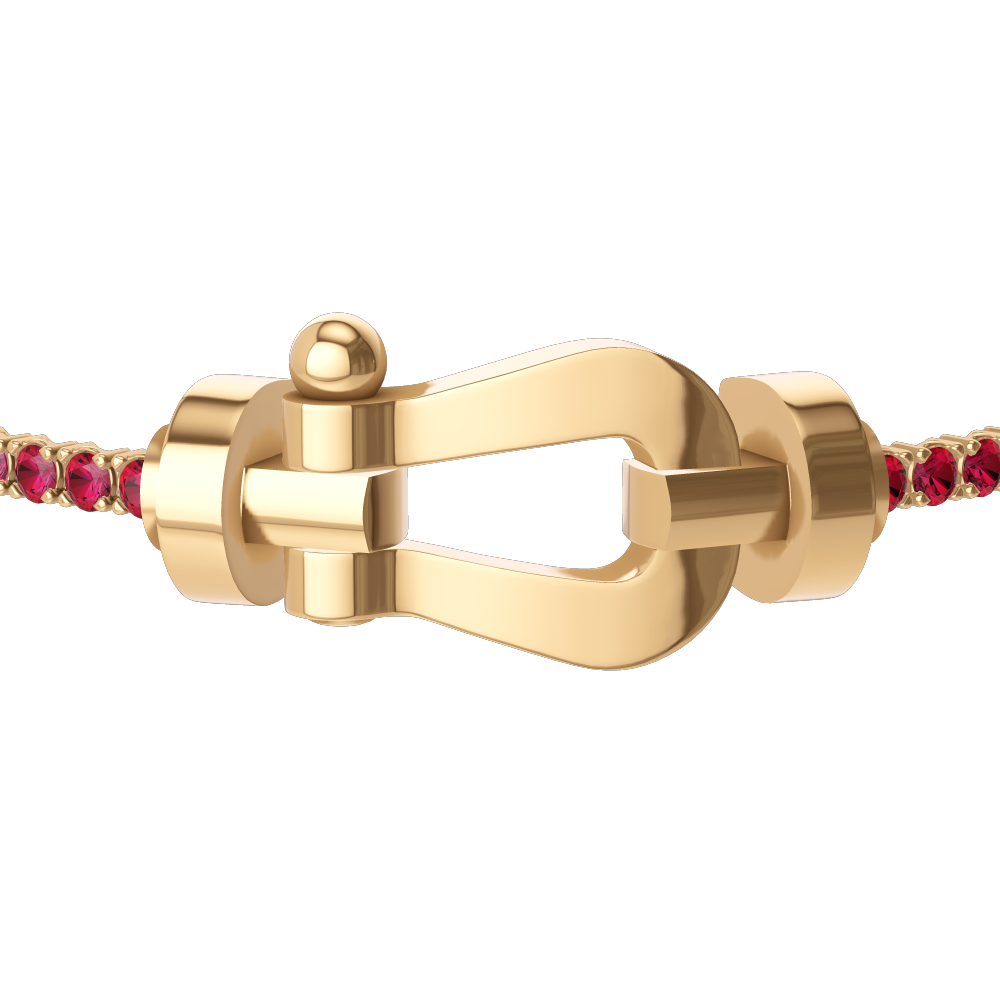 FORCE 10 BRACELET 18K YELLOW GOLD LARGE MODEL