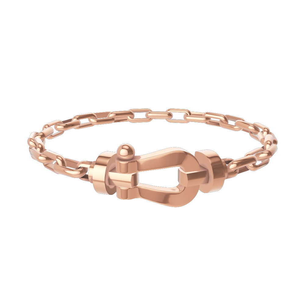 FORCE 10 BRACELET 18K PINK GOLD LARGE MODEL