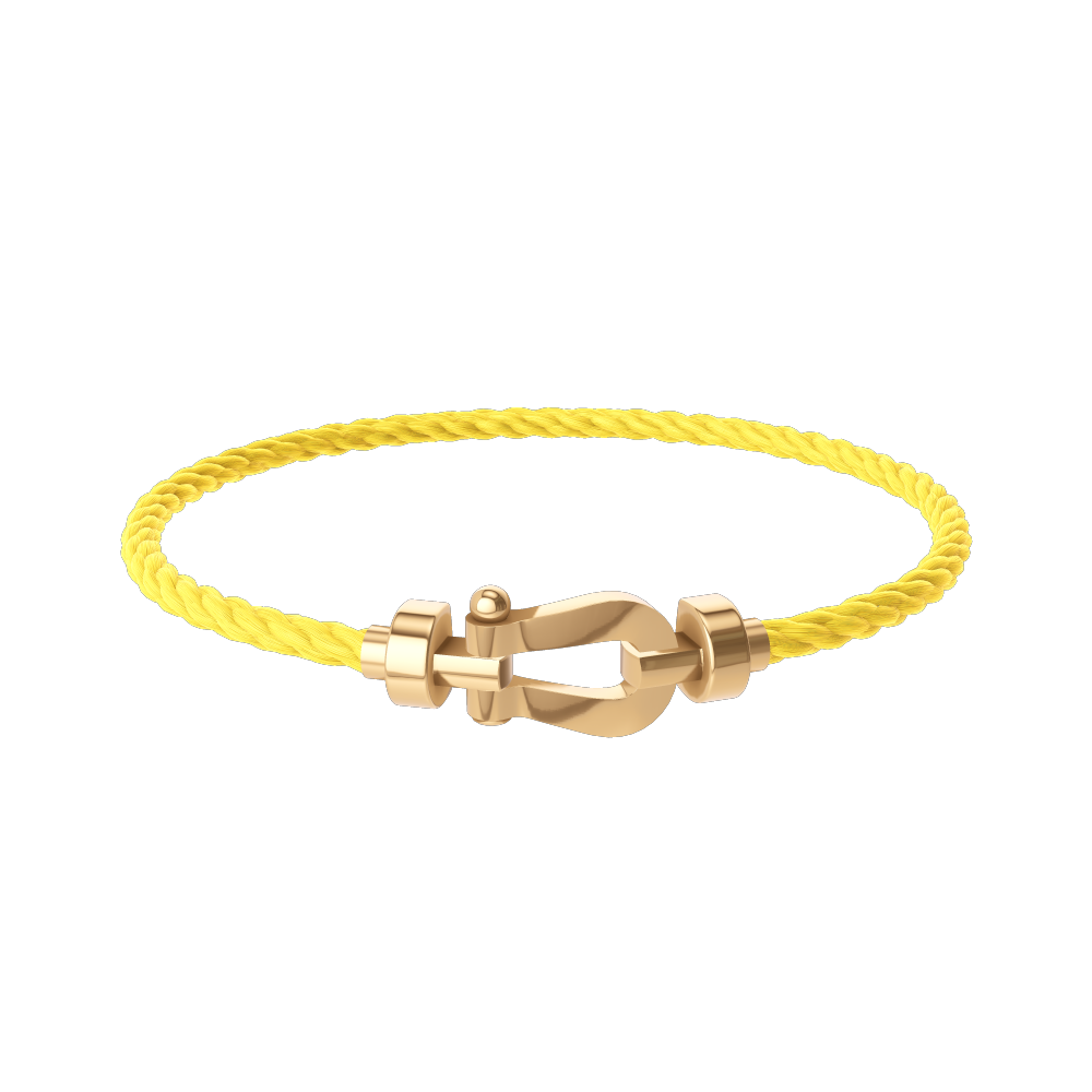FORCE 10 BRACELET 18K YELLOW GOLD MEDIUM MODEL