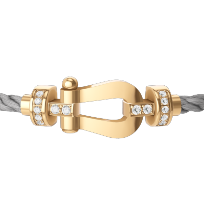 FORCE 10 BRACELET 18K YELLOW GOLD AND DIAMONDS MEDIUM MODEL