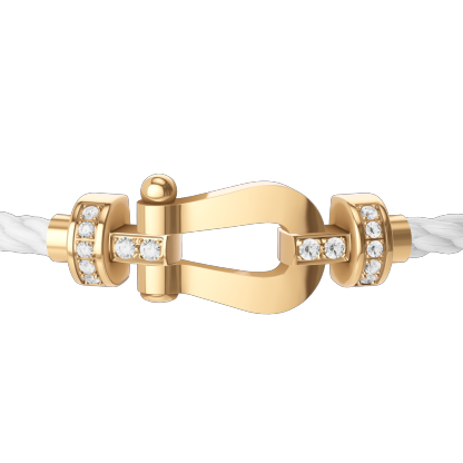 FORCE 10 BRACELET 18K YELLOW GOLD AND DIAMONDS MEDIUM MODEL