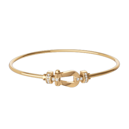 FORCE 10 BRACELET 18K YELLOW GOLD AND DIAMONDS MEDIUM MODEL