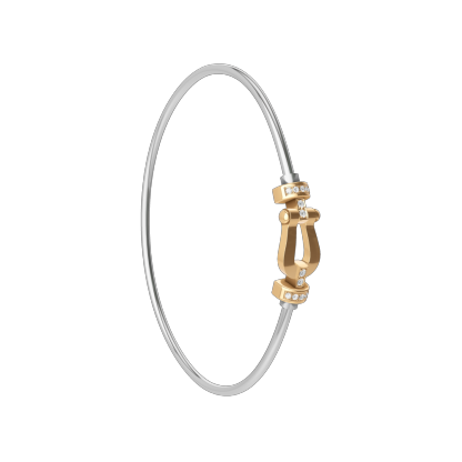 FORCE 10 BRACELET 18K YELLOW GOLD AND DIAMONDS MEDIUM MODEL