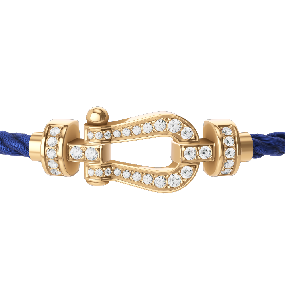 FORCE 10 BRACELET 18K YELLOW GOLD AND DIAMONDS MEDIUM MODEL