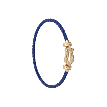 FORCE 10 BRACELET 18K YELLOW GOLD AND DIAMONDS MEDIUM MODEL
