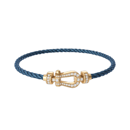 FORCE 10 BRACELET 18K YELLOW GOLD AND DIAMONDS MEDIUM MODEL