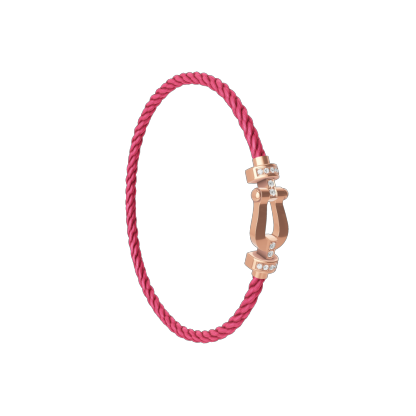 FORCE 10 BRACELET 18K PINK GOLD AND DIAMONDS MEDIUM MODEL