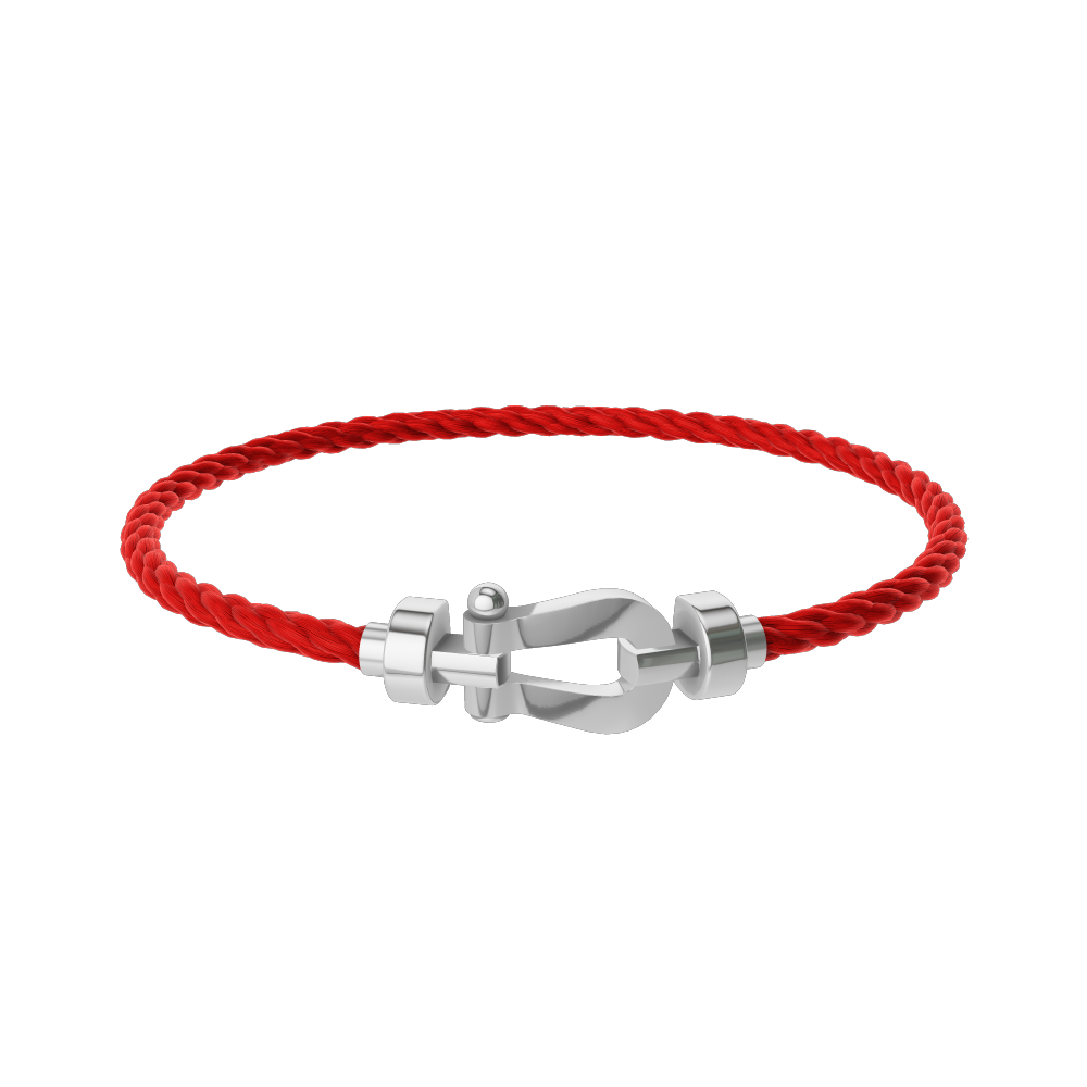 FORCE 10 BRACELET 18K WHITE GOLD MEDIUM MODEL