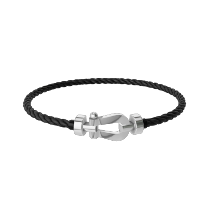 FORCE 10 BRACELET 18K WHITE GOLD MEDIUM MODEL