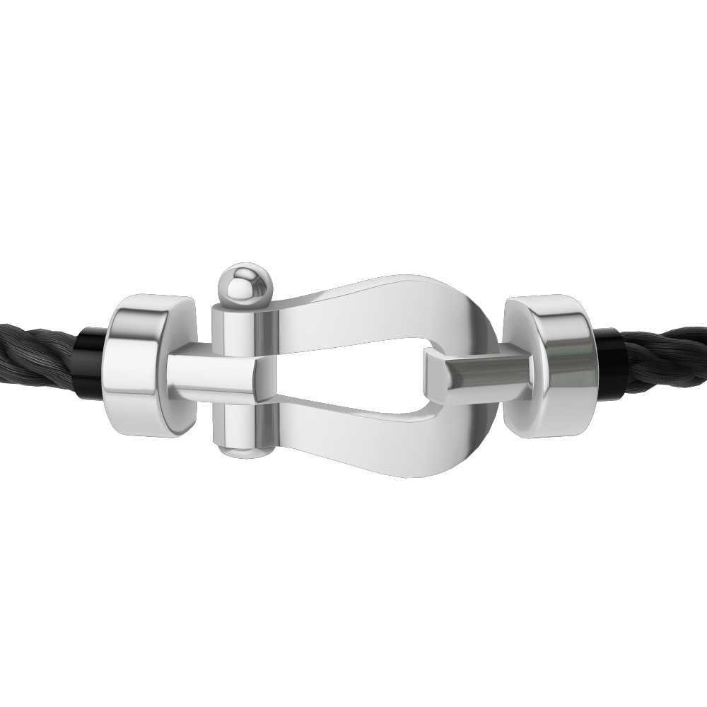 FORCE 10 BRACELET 18K WHITE GOLD MEDIUM MODEL