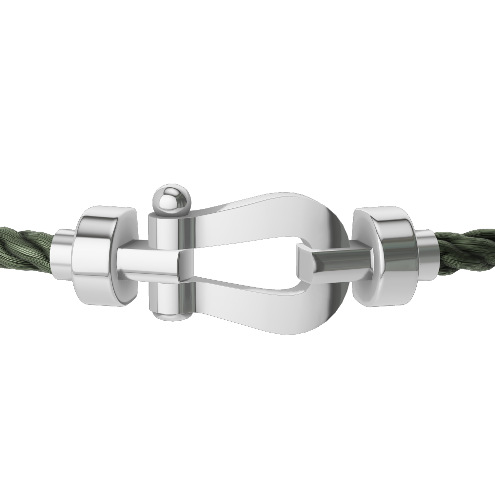 FORCE 10 BRACELET 18K WHITE GOLD MEDIUM MODEL