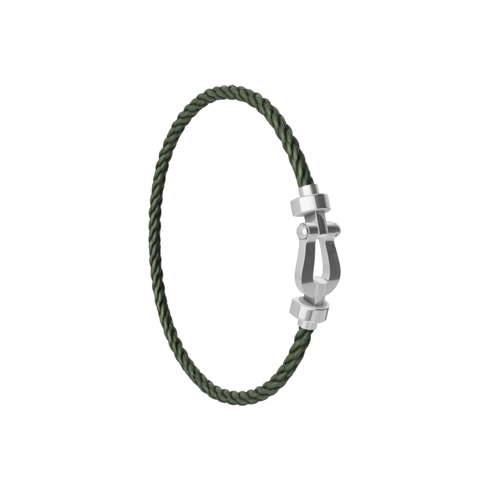 FORCE 10 BRACELET 18K WHITE GOLD MEDIUM MODEL