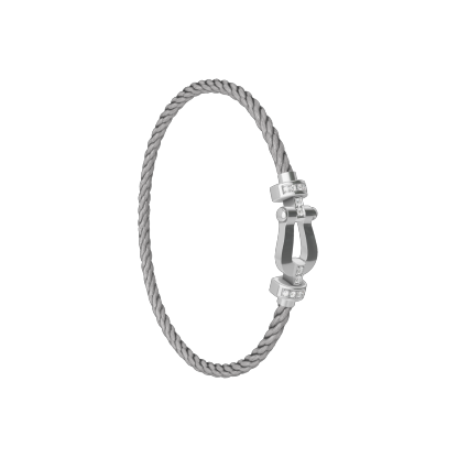 FORCE 10 BRACELET 18K WHITE GOLD AND DIAMONDS MEDIUM MODEL