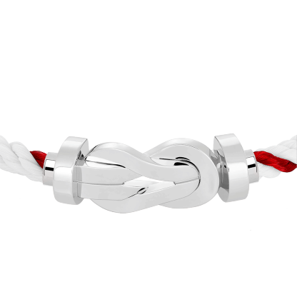 CHANCE INFINIE BRACELET 18K WHITE GOLD LARGE MODEL