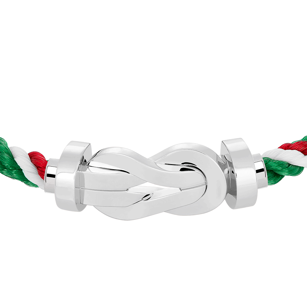 CHANCE INFINIE BRACELET 18K WHITE GOLD LARGE MODEL