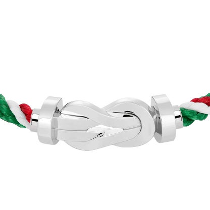 CHANCE INFINIE BRACELET 18K WHITE GOLD LARGE MODEL