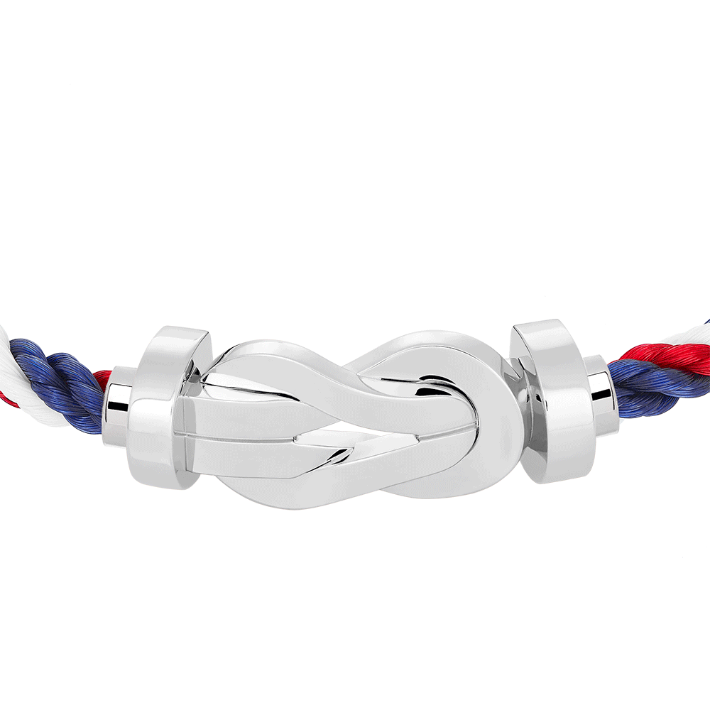 CHANCE INFINIE BRACELET 18K WHITE GOLD LARGE MODEL