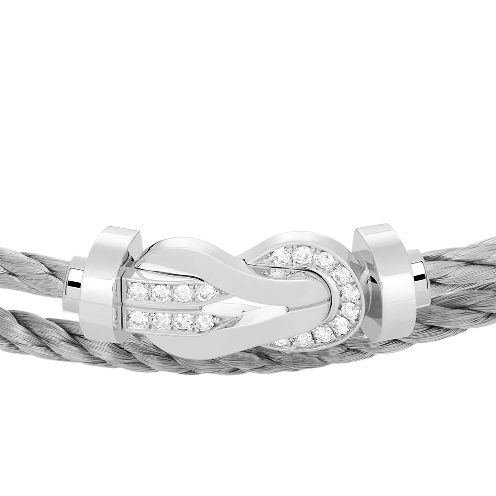 CHANCE INFINIE BRACELET 18K WHITE GOLD AND DIAMONDS LARGE MODEL