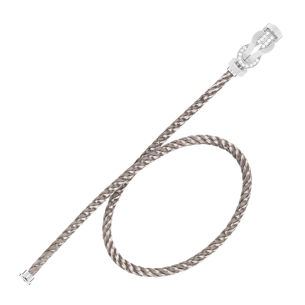 CHANCE INFINIE BRACELET 18K WHITE GOLD AND DIAMONDS LARGE MODEL