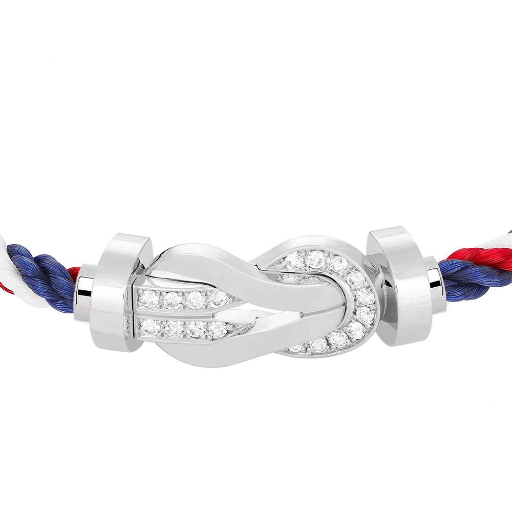 CHANCE INFINIE BRACELET 18K WHITE GOLD AND DIAMONDS LARGE MODEL