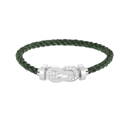 CHANCE INFINIE BRACELET 18K WHITE GOLD AND DIAMONDS LARGE MODEL