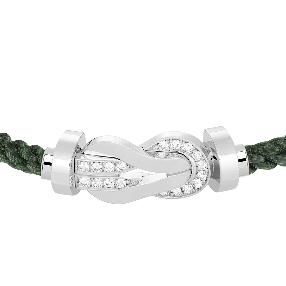 CHANCE INFINIE BRACELET 18K WHITE GOLD AND DIAMONDS LARGE MODEL