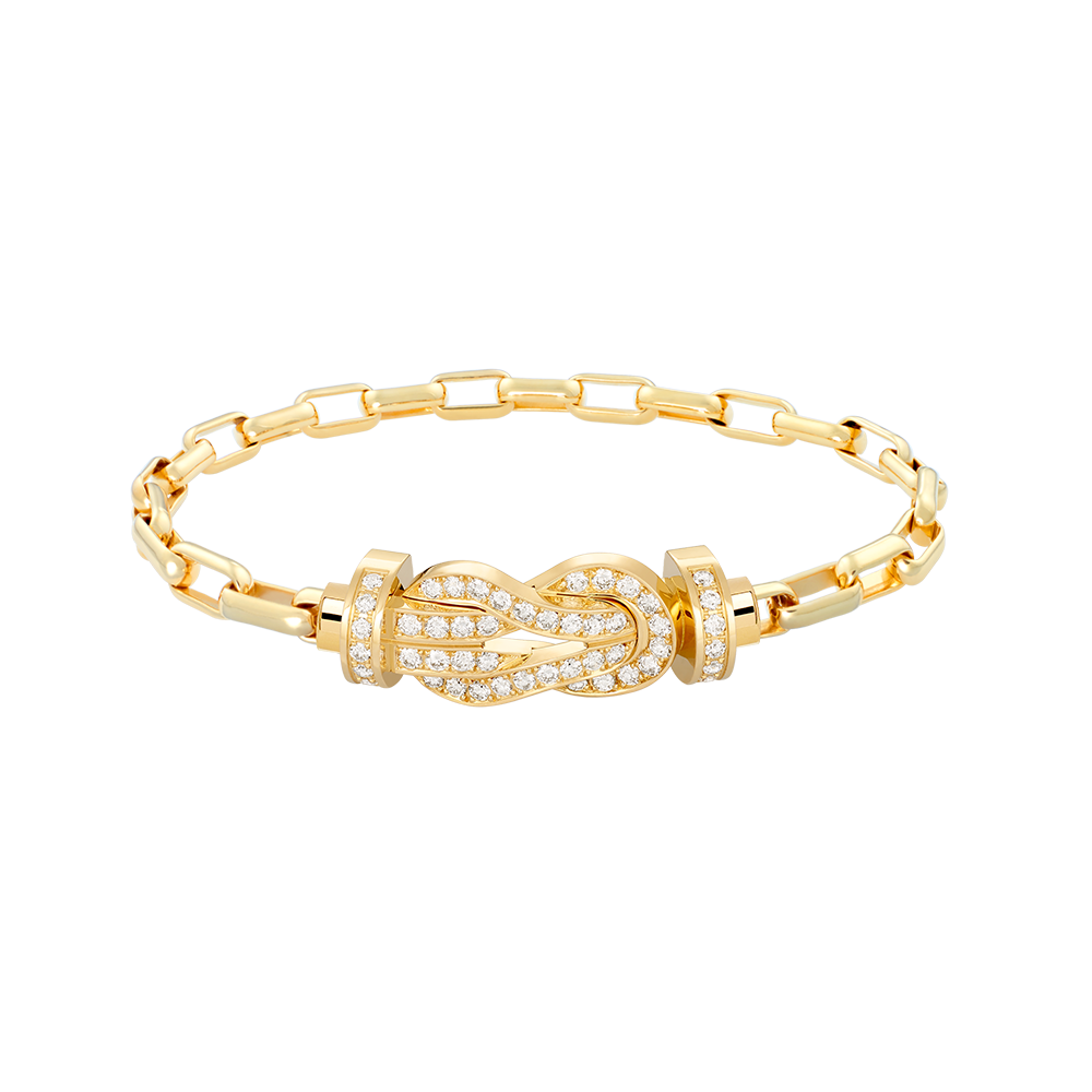 CHANCE INFINIE BRACELET 18K YELLOW GOLD AND DIAMONDS LARGE MODEL