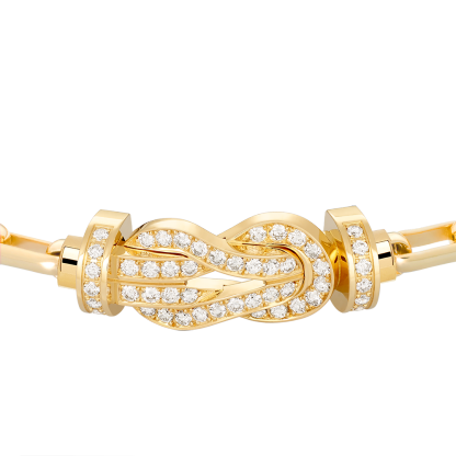 CHANCE INFINIE BRACELET 18K YELLOW GOLD AND DIAMONDS LARGE MODEL