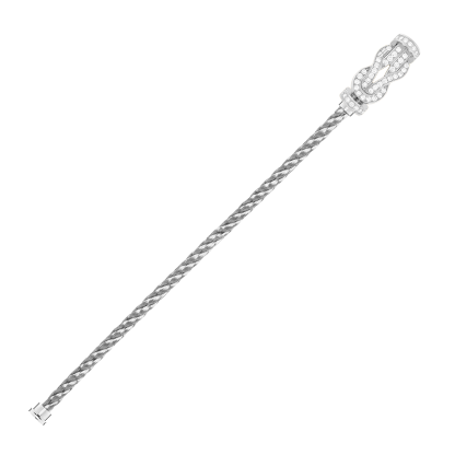 CHANCE INFINIE BRACELET 18K WHITE GOLD AND DIAMONDS LARGE MODEL