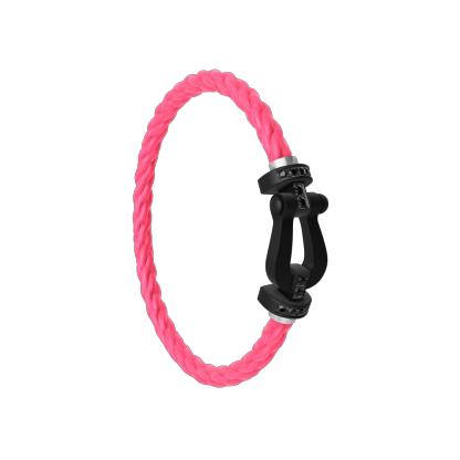 FORCE 10 BRACELET BLACK TITANIUM AND BLACK DIAMONDS LARGE MODEL