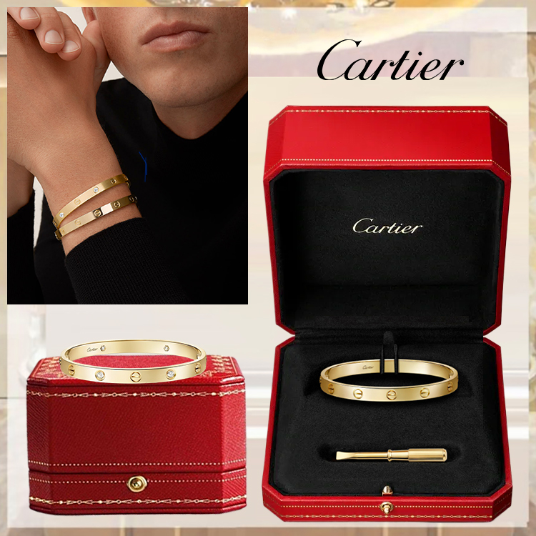 LOVE BRACELET, CLASSIC MODEL & LOVE BRACELET, CLASSIC MODEL, 4 DIAMONDS