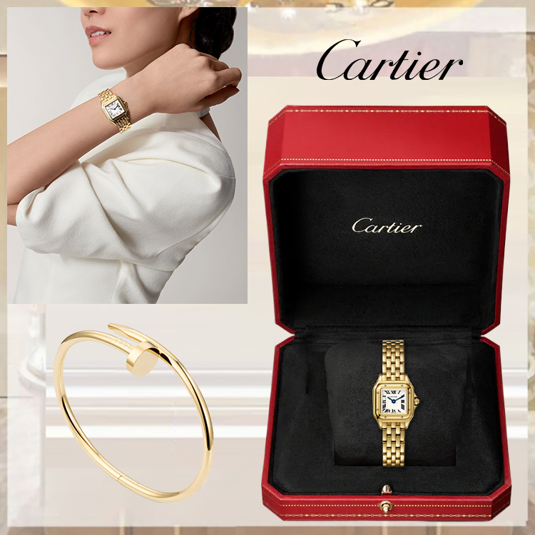 PANTHÈRE DE CARthtTIER WATCH & JUSTE UN CLOU BRACELET, CLASSIC MODEL