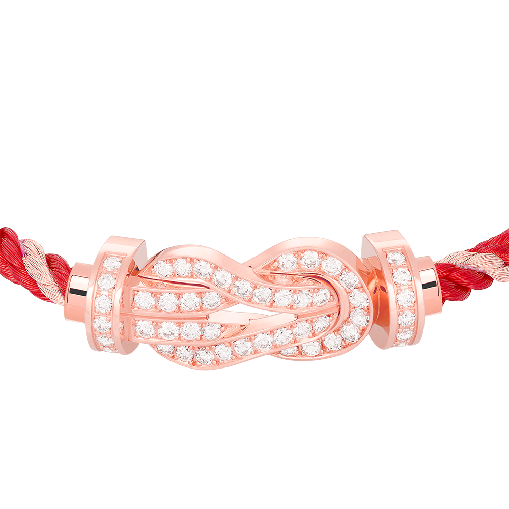 CHANCE INFINIE BRACELET 18K PINK GOLD AND DIAMONDS LARGE MODEL