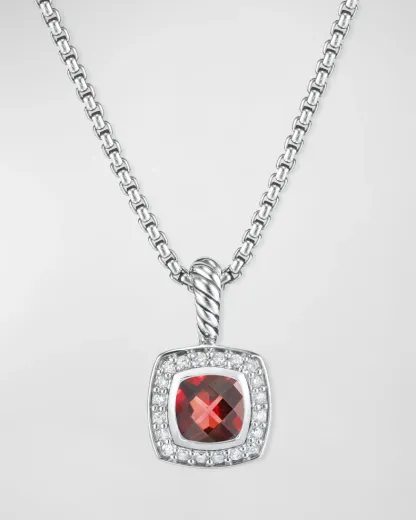 [Copy]Petite Albion® Pendant Necklace Sterling Silver with Amethyst and Diamonds