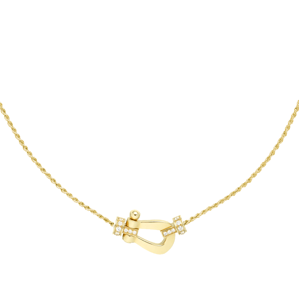 FORCE 10 NECKLACE 18K YELLOW GOLD AND DIAMONDS MEDIUM MODEL