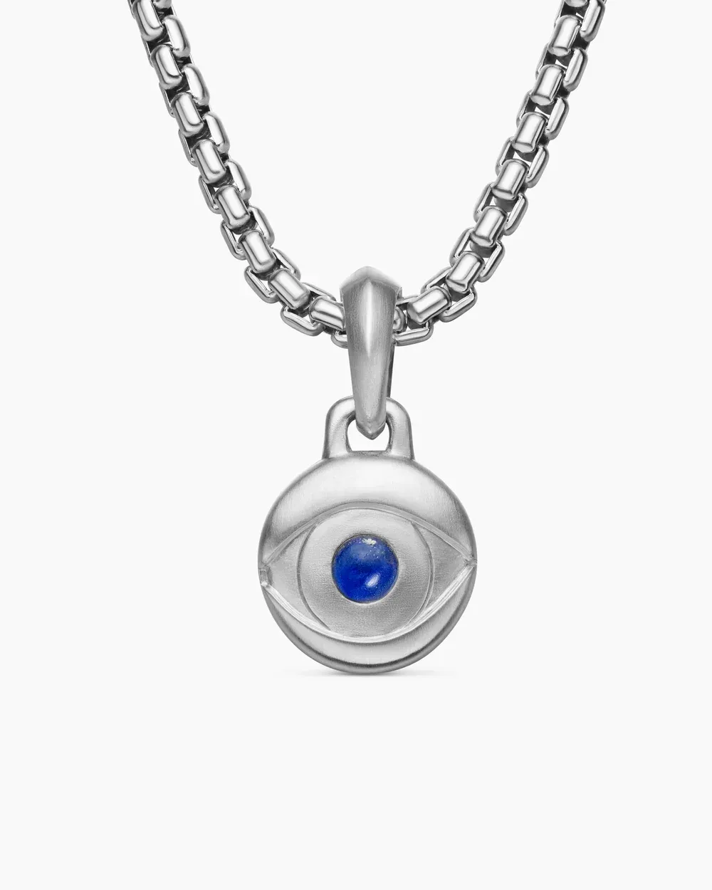 Evil Eye Amulet Sterling Silver with Lapis