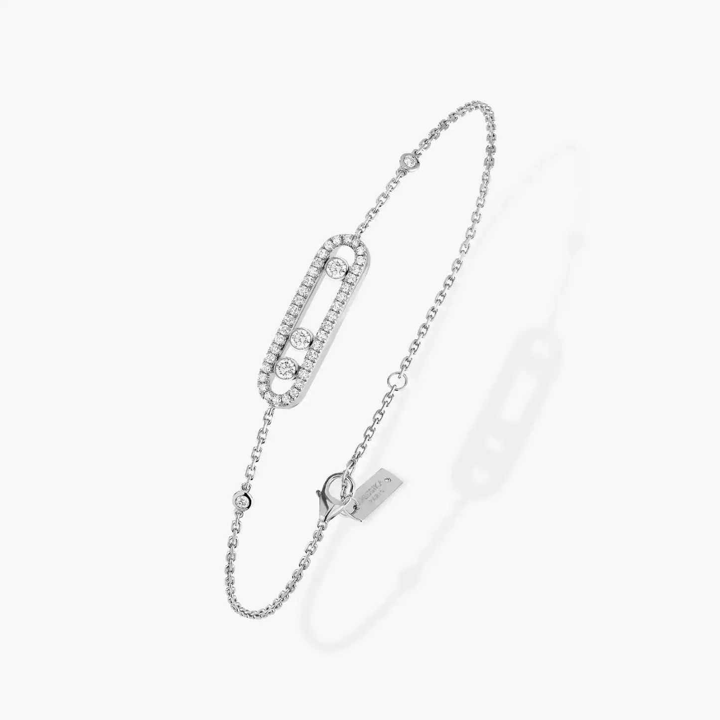 Baby Move Pavé White Gold Diamond Bracelet