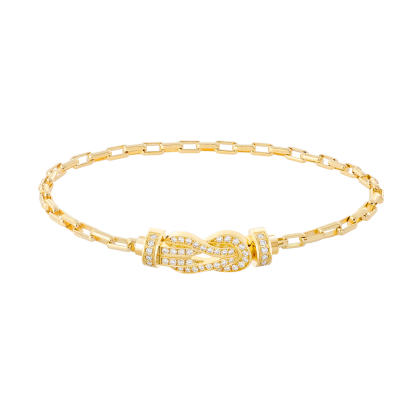 CHANCE INFINIE BRACELET 18K YELLOW GOLD AND DIAMONDS MEDIUM MODEL