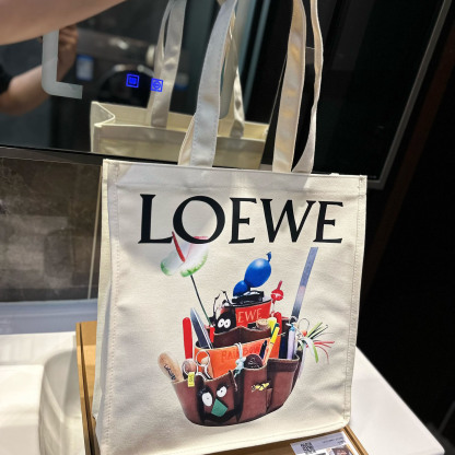 Crafted World Exhibition Canvas Tote Bag Blue Prints