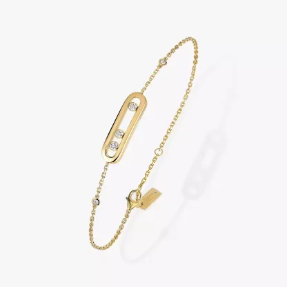 Baby Move Yellow Gold Diamond Bracelet